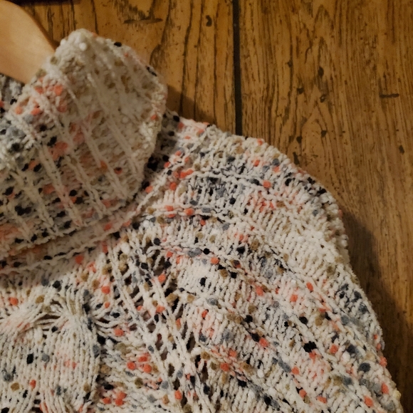 MOON & MADISON / ANTHROPOLOGIE Speckle Confetti Knit Turtleneck Sweater - Medium - Picture 5 of 7